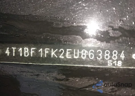 2014 Toyota Camry Se из США, поврежденный, VIN 4T1BF1FK2EU863884